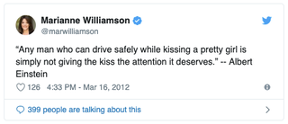 Illustration for article titled Marianne Williamson Loves Spreading Fake Quotes From Albert Einstein
